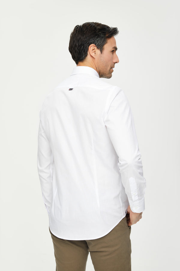 Leonardo Essential Cotton Man Shirt White