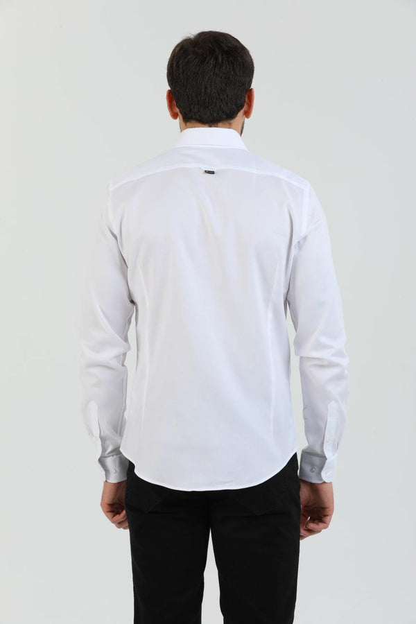 Leonardo Herren Hemd Oxford Weiss