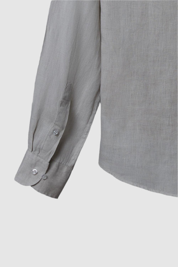 Leonardo Essentials Linen Man Shirt Grey