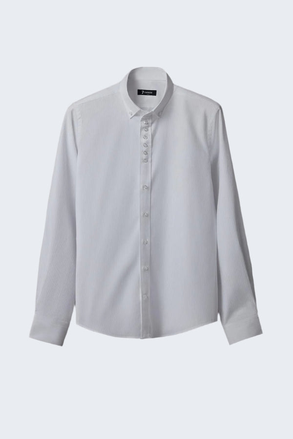 Camisa Hombre Donatello Iconic Jacquard Blanco Blanco