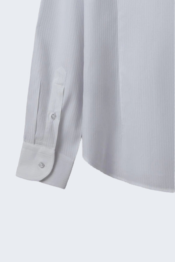 Camisa Hombre Donatello Iconic Jacquard Blanco Blanco
