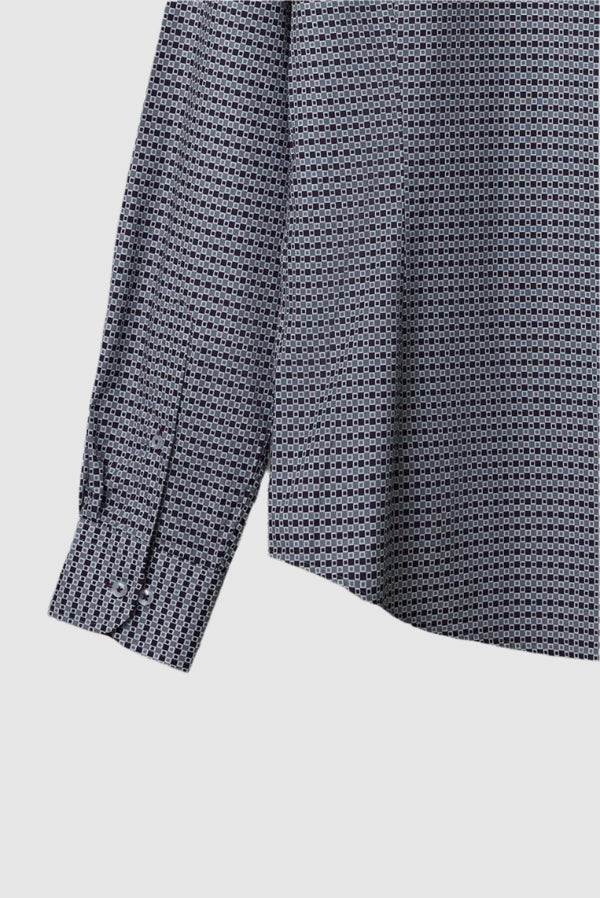 Chemise Homme Donatello Iconic Popelin Gris clair Violet