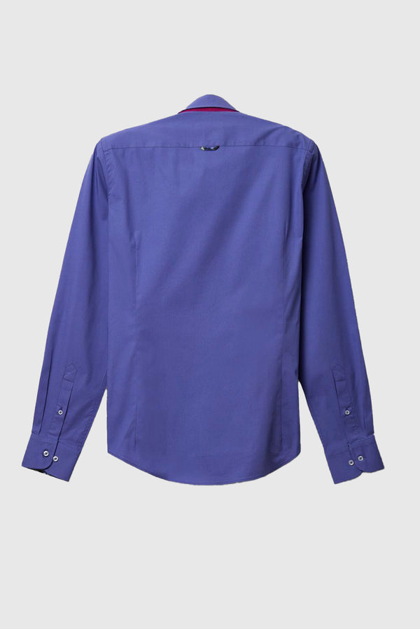 Camicia Uomo Donatello Iconic Popelin Stretch Celeste
