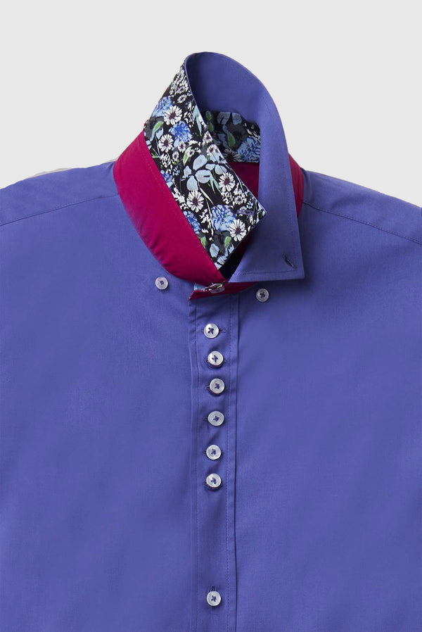 Camicia Uomo Donatello Iconic Popelin Stretch Celeste