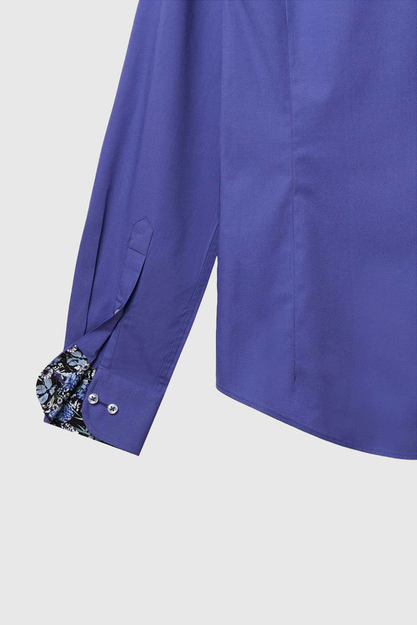 Camicia Uomo Donatello Iconic Popelin Stretch Celeste