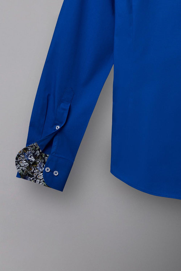 Camisa Hombre Donatello Iconic Popelin Stretch Azul marino