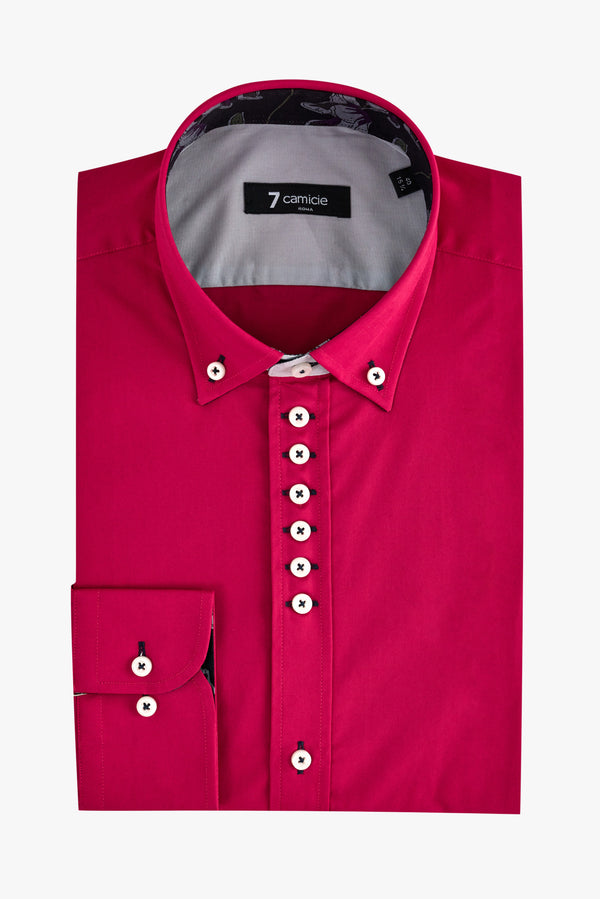Chemise Homme Donatello Iconic Popelin Stretch Rose