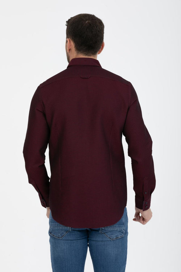 Camicia Uomo Raffaello Iconic Armaturato Rosso Nero