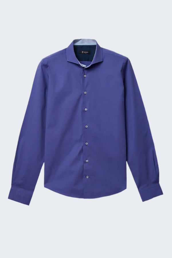 Chemise Homme Firenze Sport Popelin Stretch Bleu clair