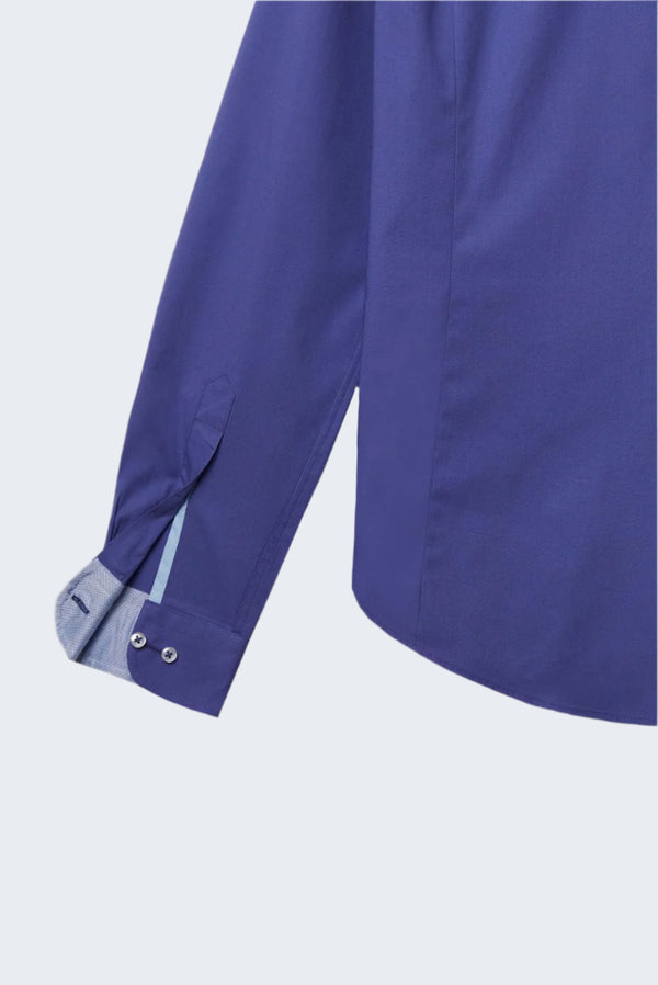 Chemise Homme Firenze Sport Popelin Stretch Bleu clair
