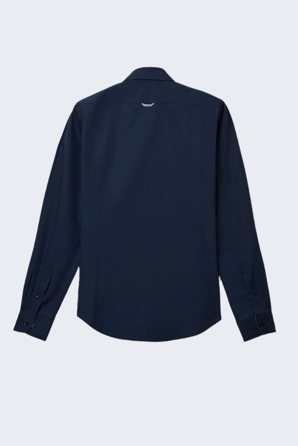 Camicia Uomo Firenze Sport Popelin Stretch Blu