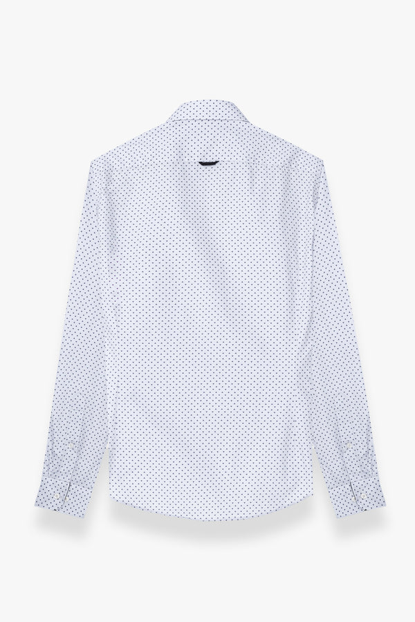 Camicia Uomo Firenze Sport Popelin Grigio Nero