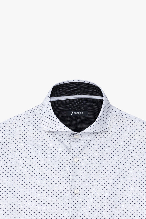 Camicia Uomo Firenze Sport Popelin Grigio Nero