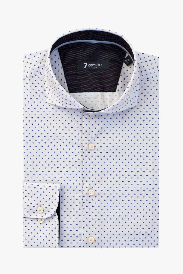 Camicia Uomo Firenze Sport Popelin Grigio Nero