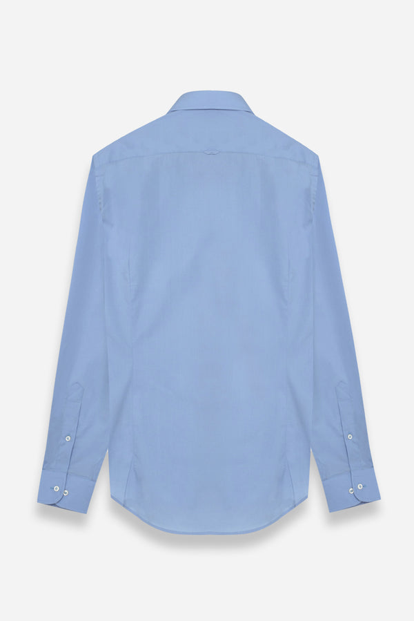 Camicia Uomo Firenze Sport Popelin Stretch Celeste