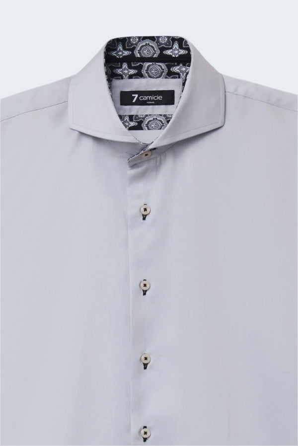Camisa Hombre Vittorio Sport Satin Gris