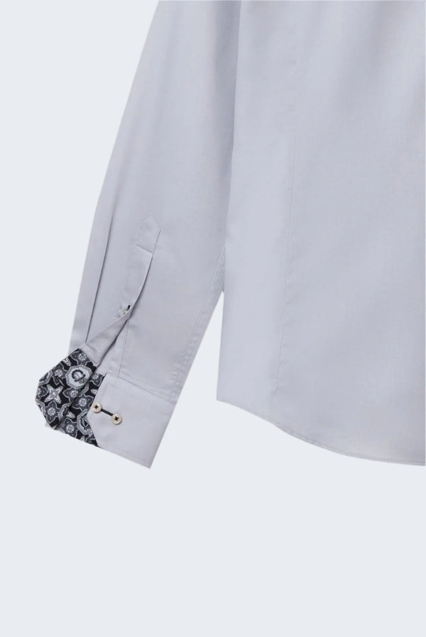 Camisa Hombre Vittorio Sport Satin Gris