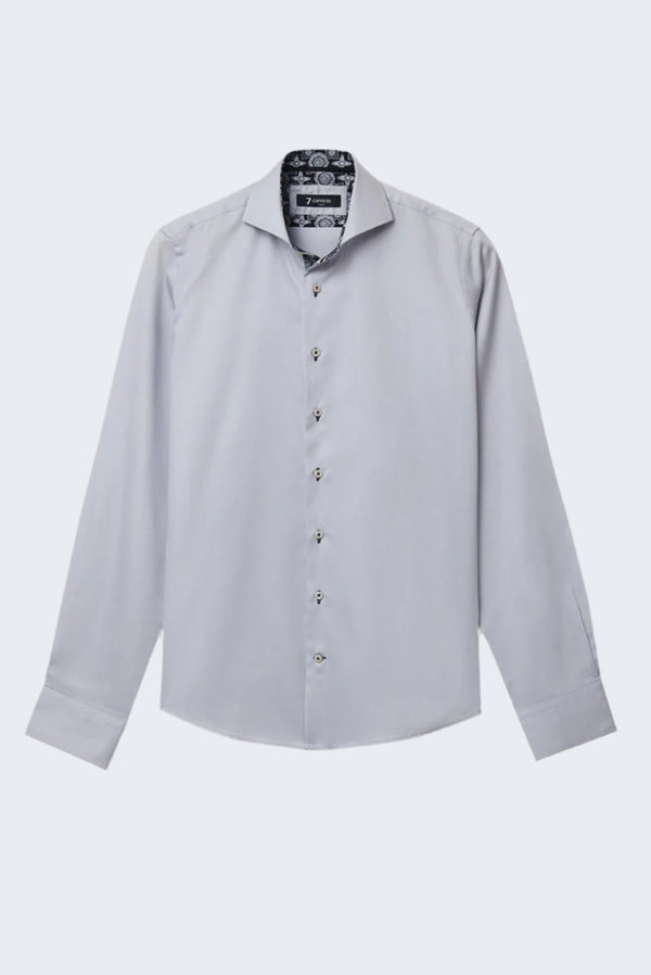 Camisa Hombre Vittorio Sport Satin Gris