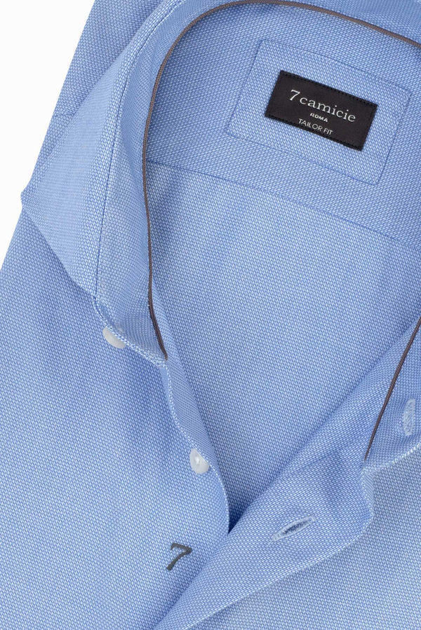 Chemise Homme Marcello Essential Twill Bleu clair Sans repassage