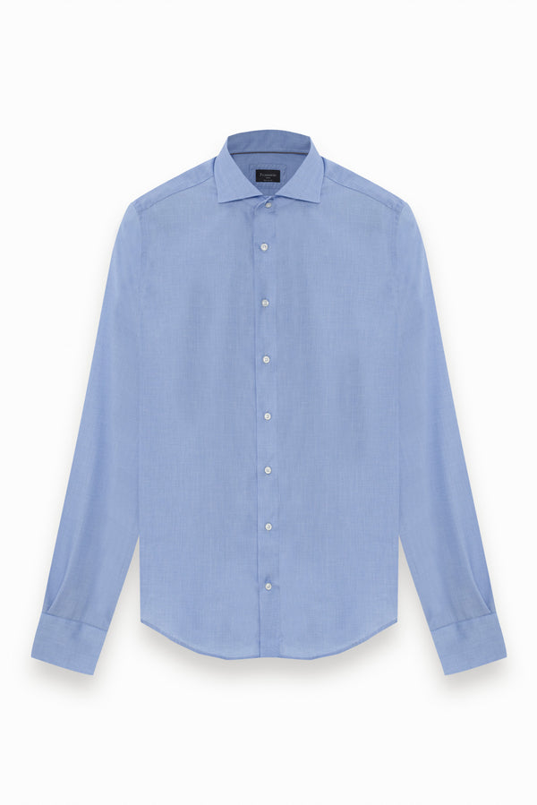 Chemise Homme Marcello Essential Twill Bleu clair Sans repassage