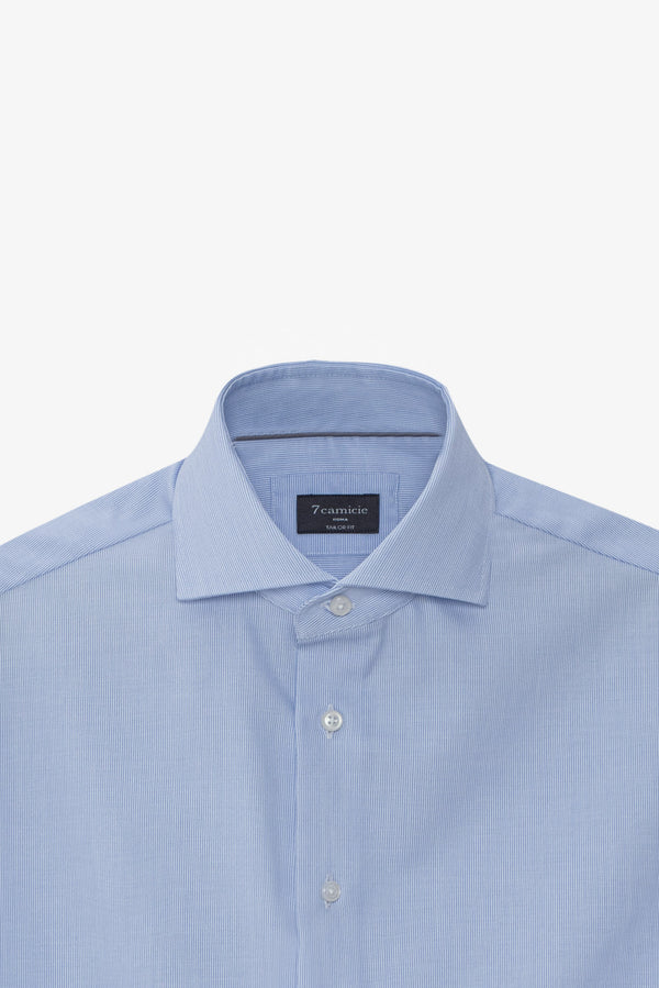 Marcello Essentials Twill Man Shirt Light Blue White Non Iron