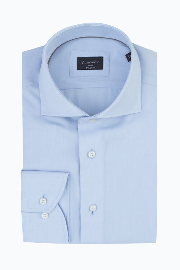 Chemise Homme Marcello Essential Twill Bleu clair Sans repassage