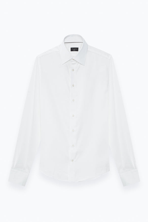 Camisa Hombre Marcello Essential Twill Blanco Sin plancha