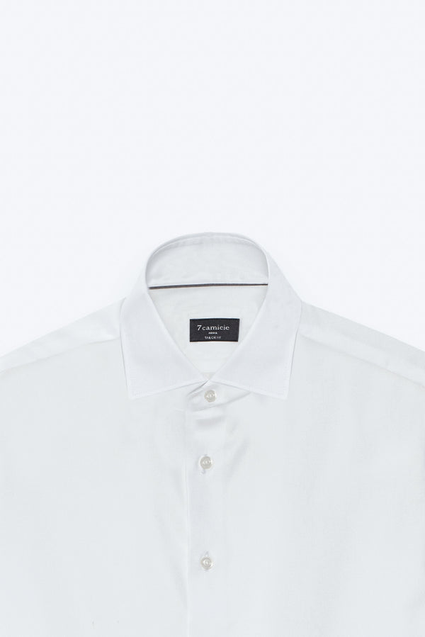 Camicia Uomo Flavio Popelin Bianco No Stiro