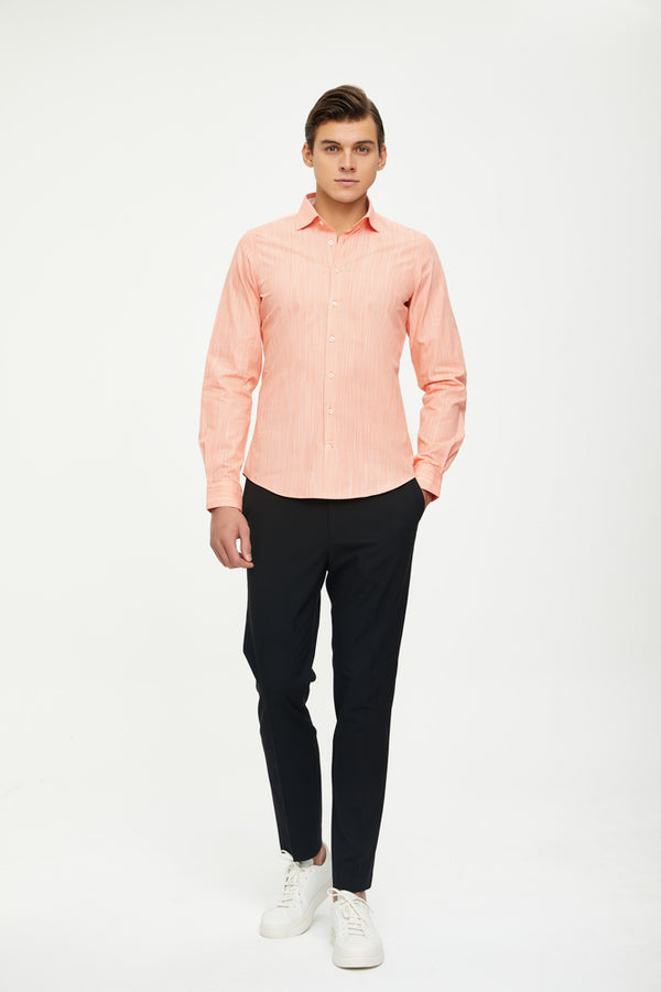 Camicia Uomo Firenze Sport Cotone Arancione