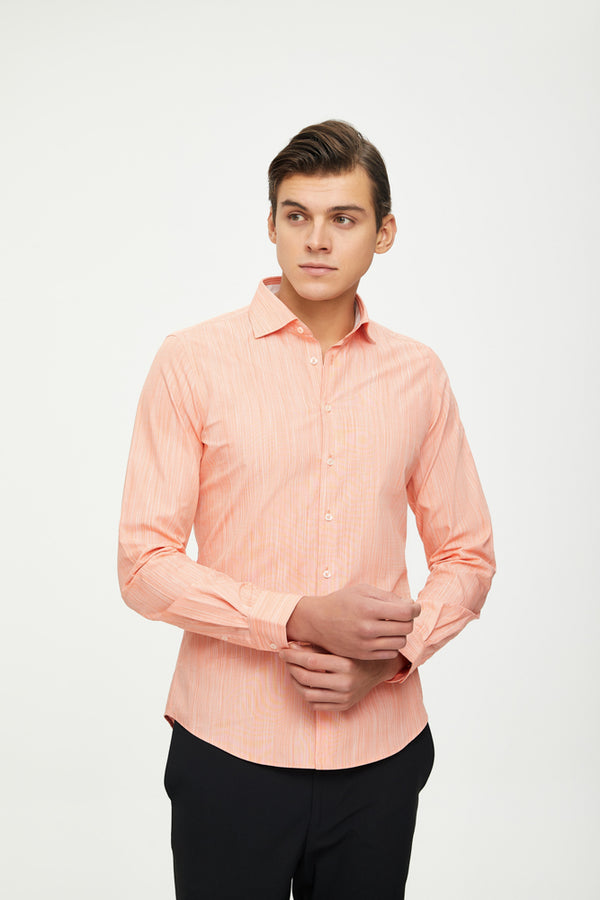 Camicia Uomo Firenze Sport Cotone Arancione