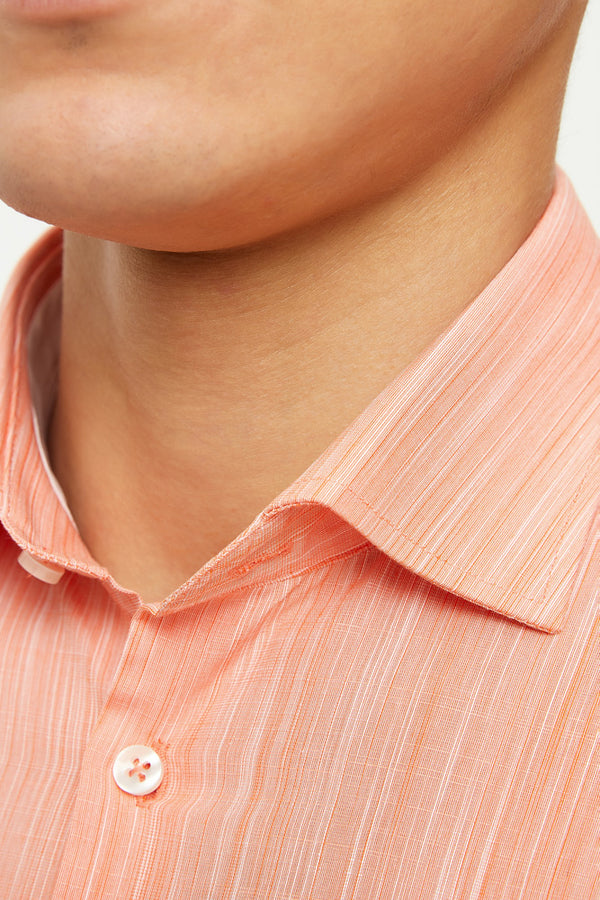 Camicia Uomo Firenze Sport Cotone Arancione