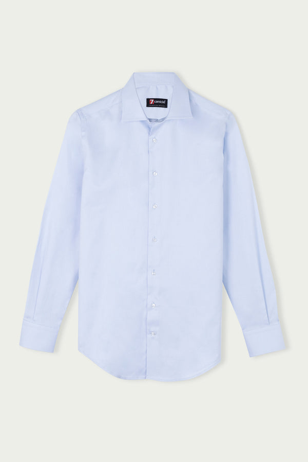 Firenze Essentials Cotton Man Shirt Light Blue