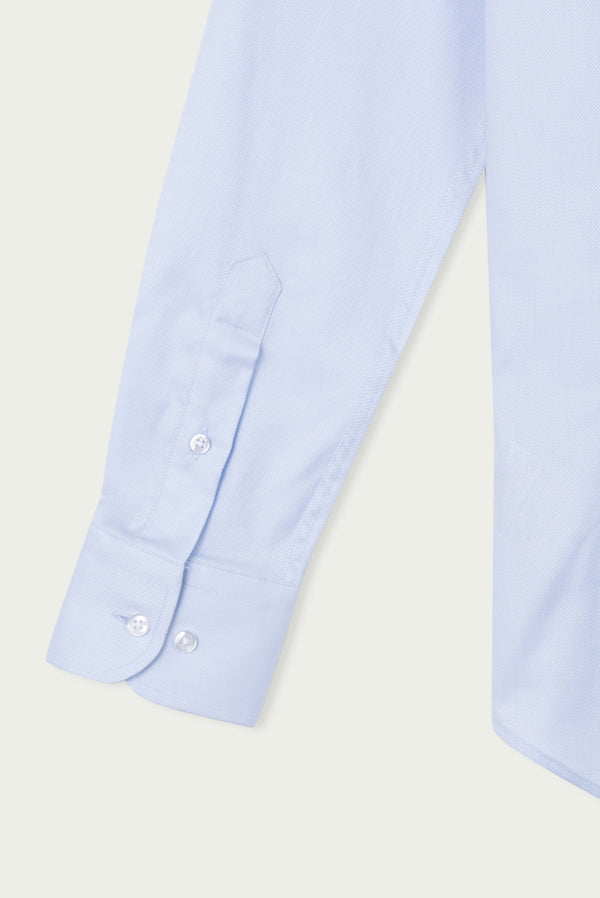 Firenze Essentials Cotton Man Shirt Light Blue