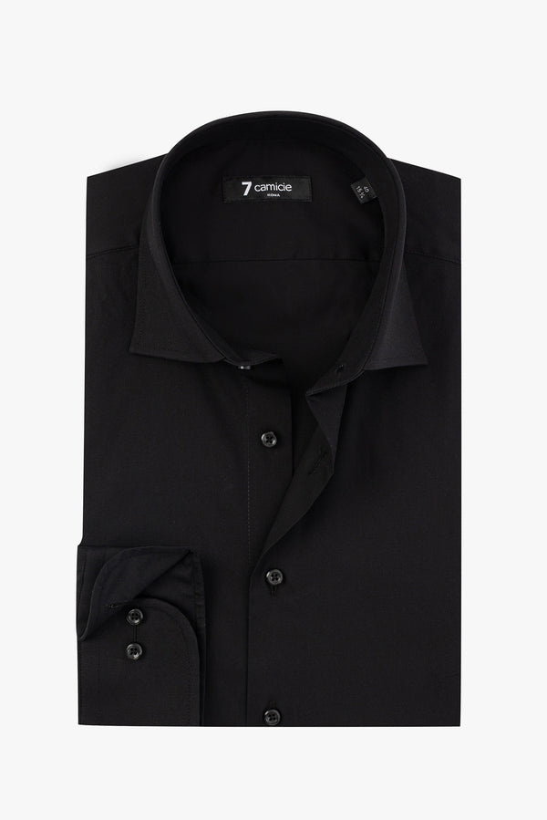 Firenze Essential Poplin Man Shirt Black