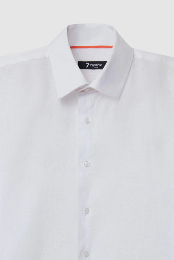Chemise Homme Adriano Sport Lin Blanc