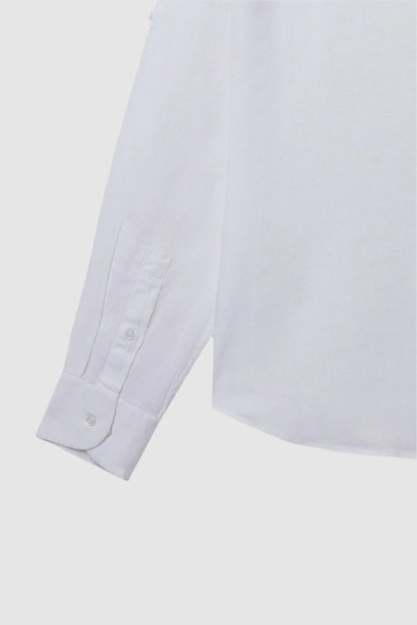 Chemise Homme Adriano Sport Lin Blanc