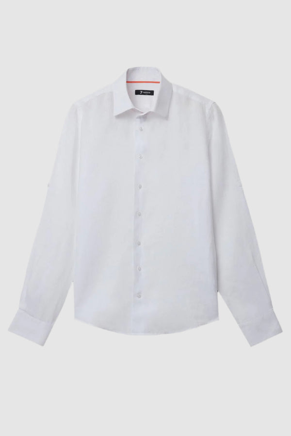 Chemise Homme Adriano Sport Lin Blanc