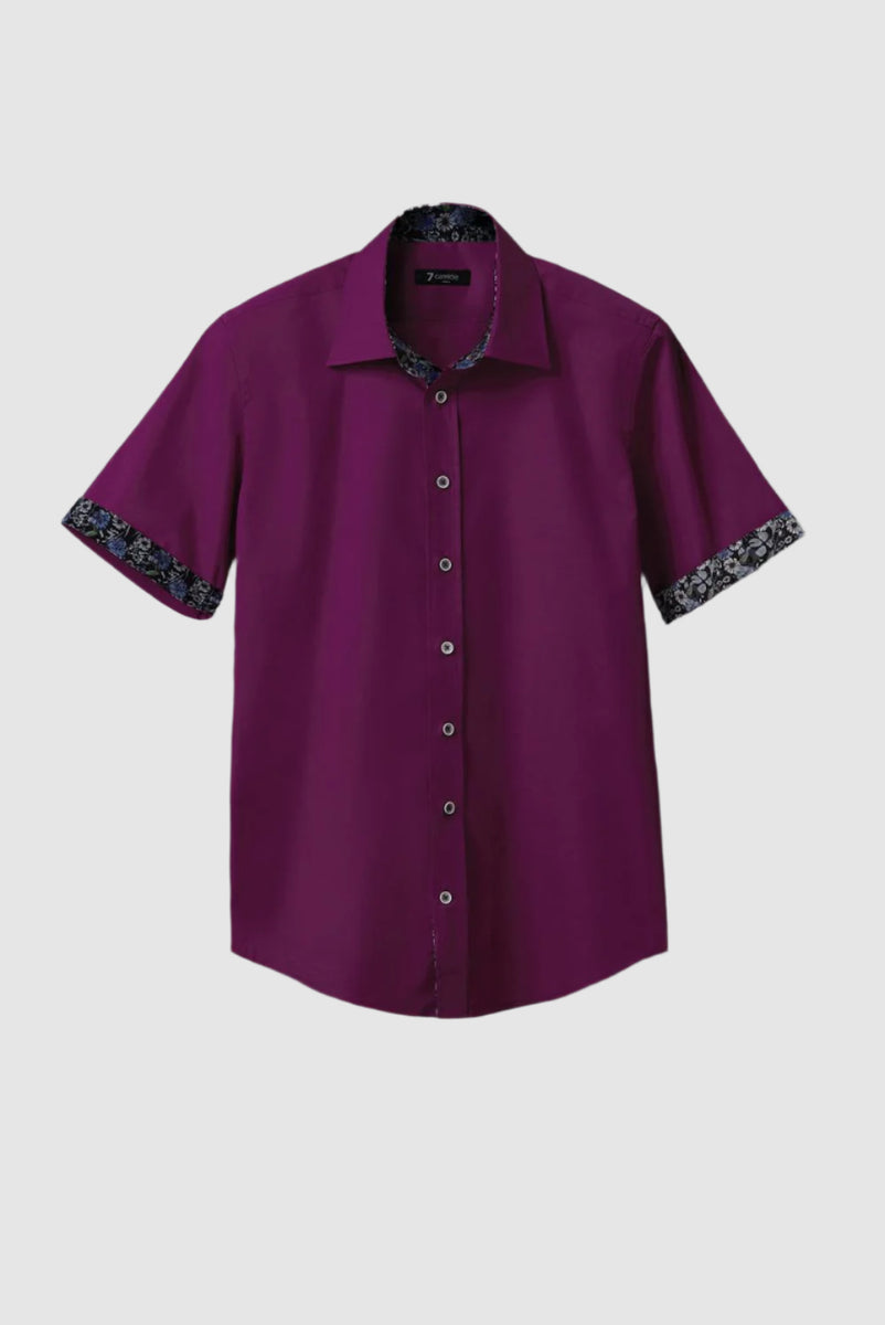 Chemise St. John's Bay Iron Free – Homme 3XL – Violet à Carreaux, Manches Longues