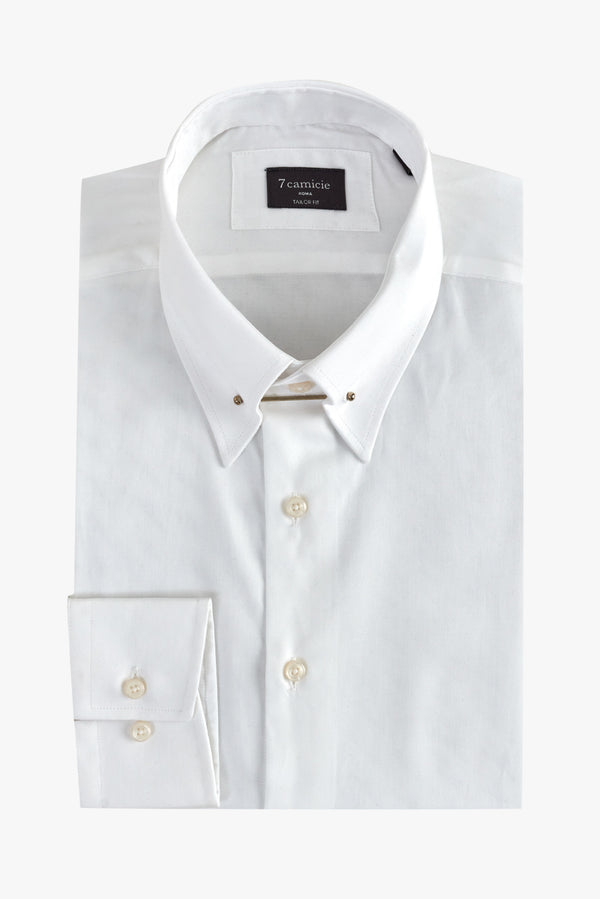 Chemise Homme Romeo Satin Blanc