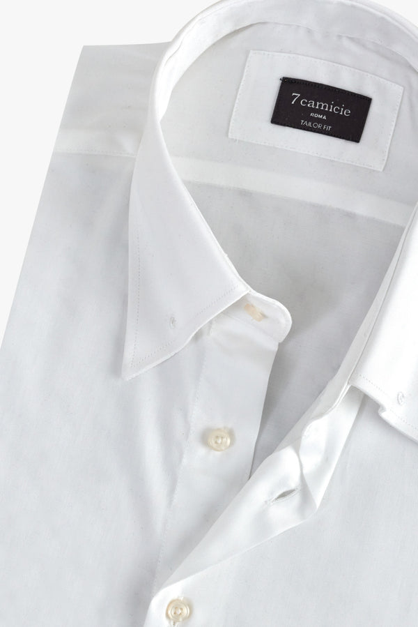 Camicia Uomo Romeo Satin Bianco