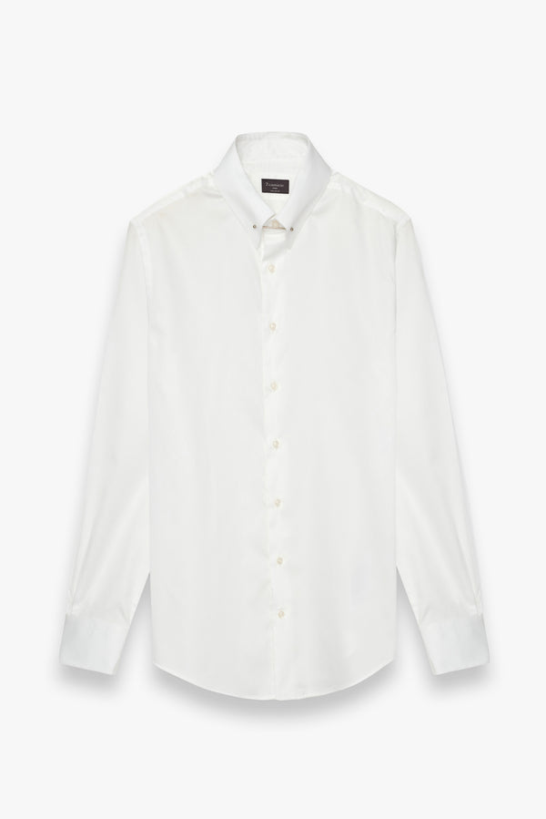 Chemise Homme Romeo Satin Blanc