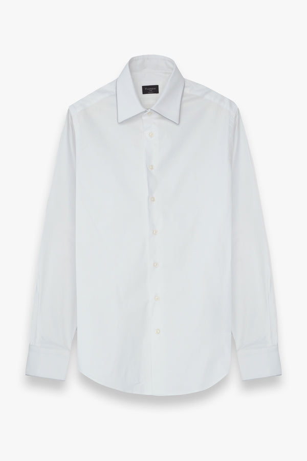 Chemise Homme Jacquard Blanc