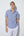 Romeo Sport Linen Man Shirt Short Sleeve Blue White