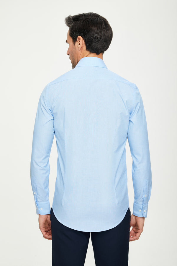 Romeo Essentials Cotton Man Shirt Light Blue