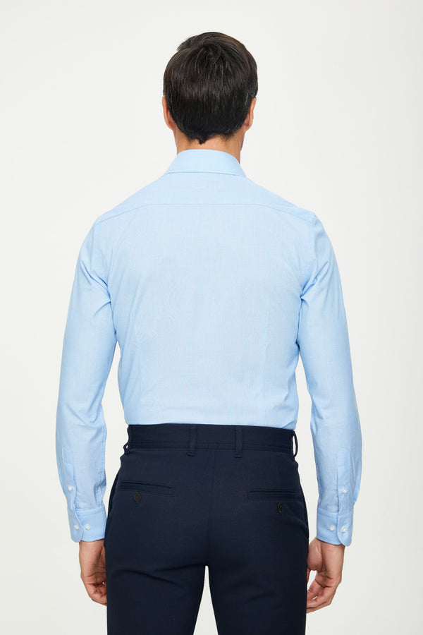 Romeo Essentials Cotton Man Shirt Light Blue