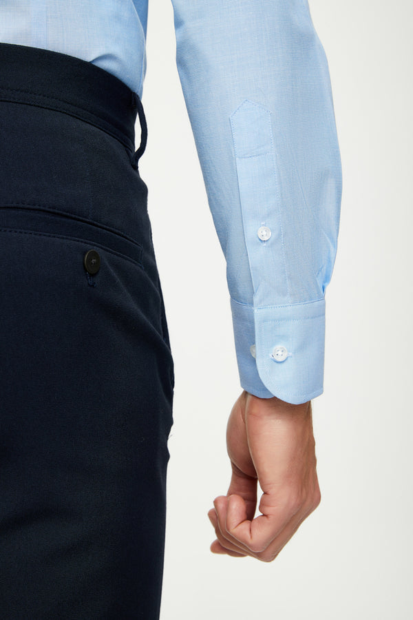 Romeo Essentials Cotton Man Shirt Light Blue