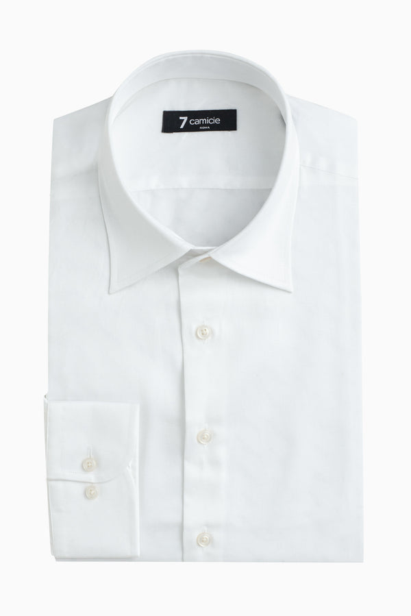 Camicia Uomo Romeo Popelin Bianco