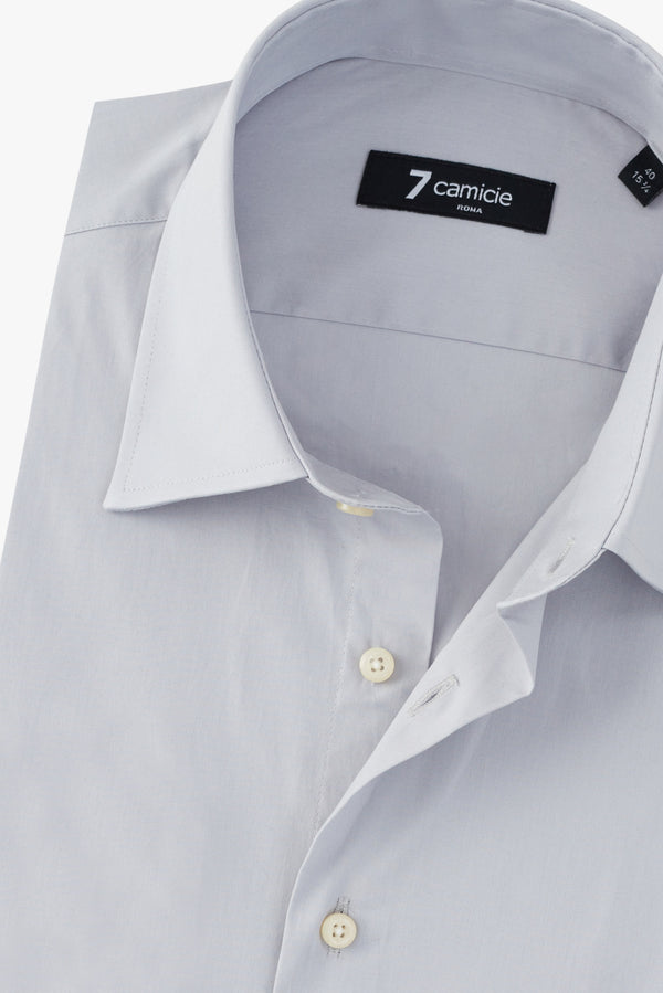 Romeo Essentials Poplin Stretch Man Shirt Grey