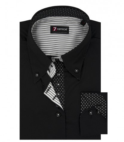 Camisa Mujer Silvia Iconic Popelin Stretch Negro