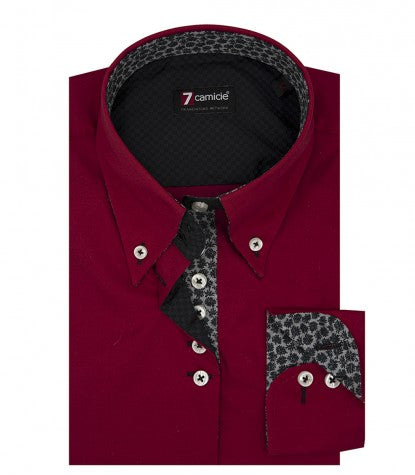 Camisa Mujer Silvia Iconic Popelin Stretch Rojo